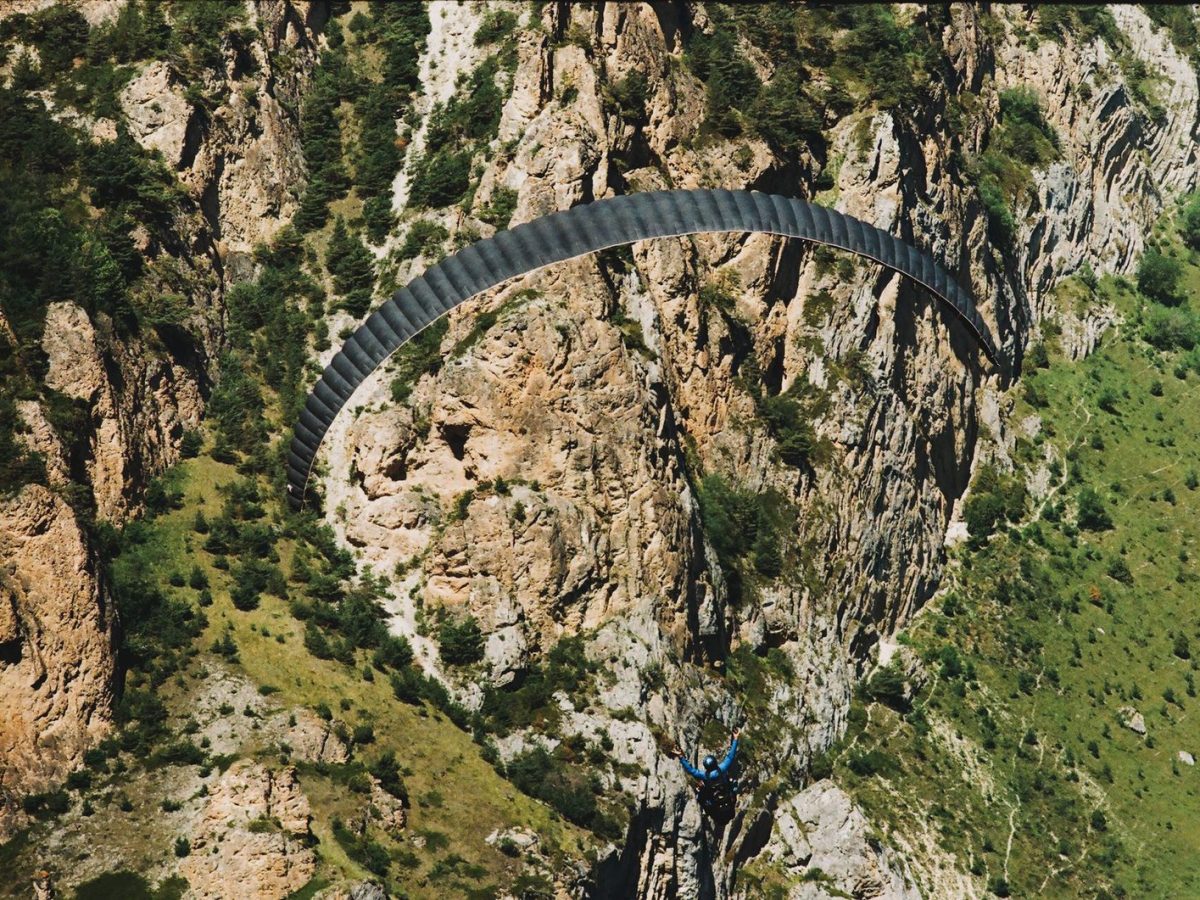 Vol en parapente au-dessus des gorges du Verdon